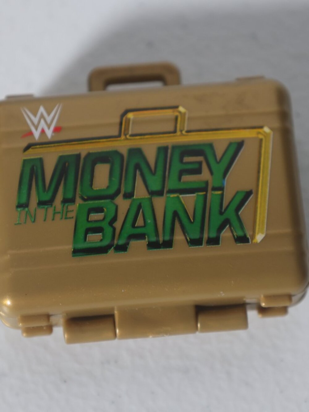 Gold Money in the Bank Briefcase Accessory for WWE Wrestling Figures Mattel